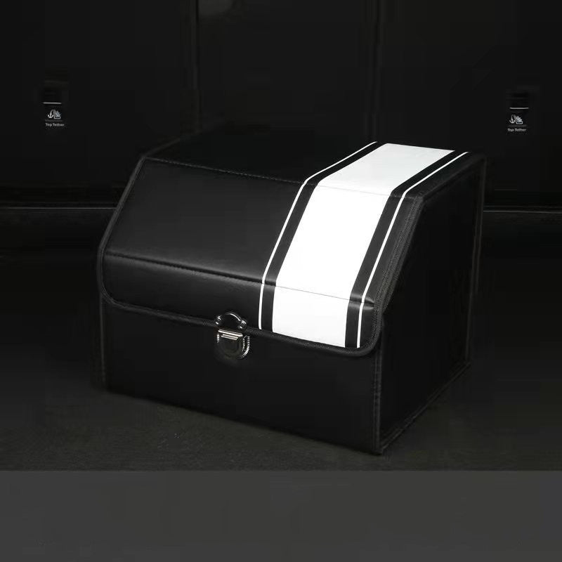 RenFan car storage trunk box for interior organization, showing a spacious, durable vehicle storage container with compartments inside.