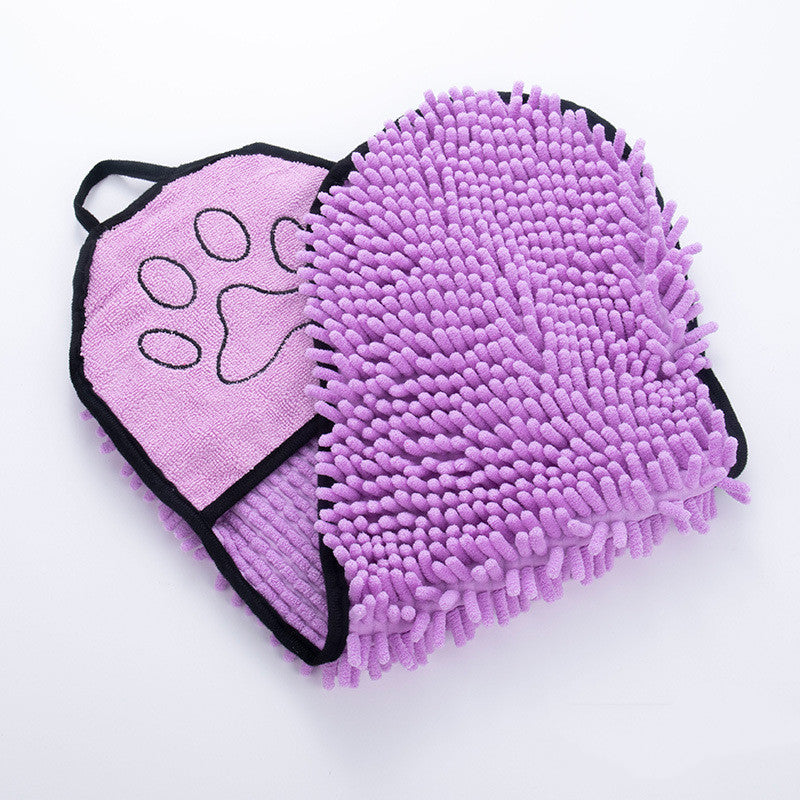 Super absorbent microfiber dog and cat bath towels by Jingqian, quick-drying pet towels for bathing and grooming.
