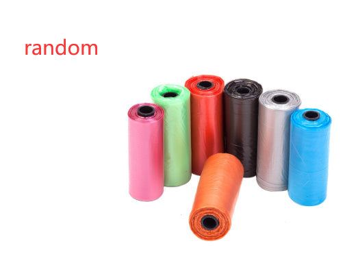 Aiqi pet trash bags for dog waste cleanup, showing a roll of durable poop bags with a dog and waste disposal scene.