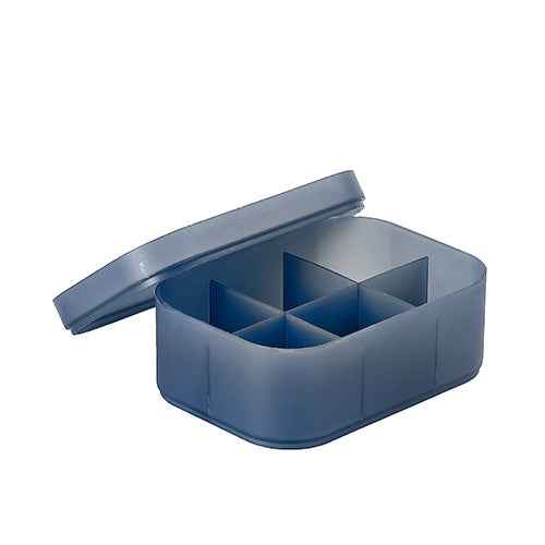 Cosmetic storage organizer for bedroom and bathroom counters.