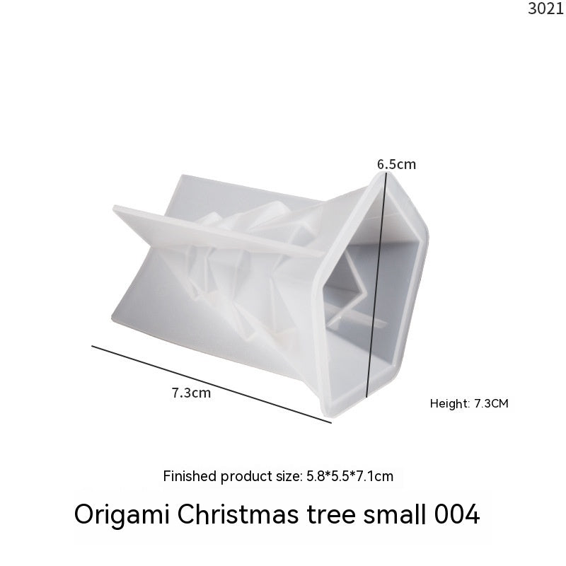 Silicone mold for Christmas tree aromatherapy candle cake decorations, featuring festive ornament shapes from RenFan.
