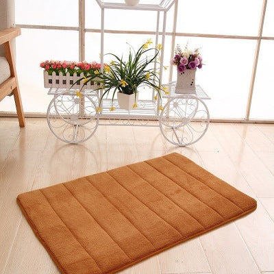 RenFan Memory Cotton Carpet for bathroom, soft and absorbent bath mat with memory foam cushioning, ideal for浴室用品.