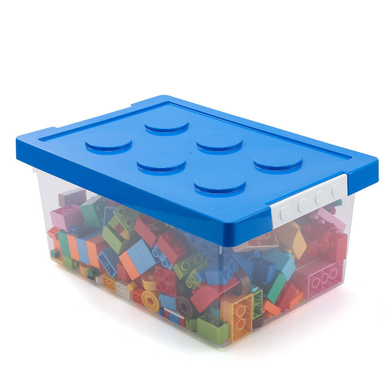 Aiqi household storage box with a lid for organizing clothes, toys, or household items in a tidy, space-saving manner.