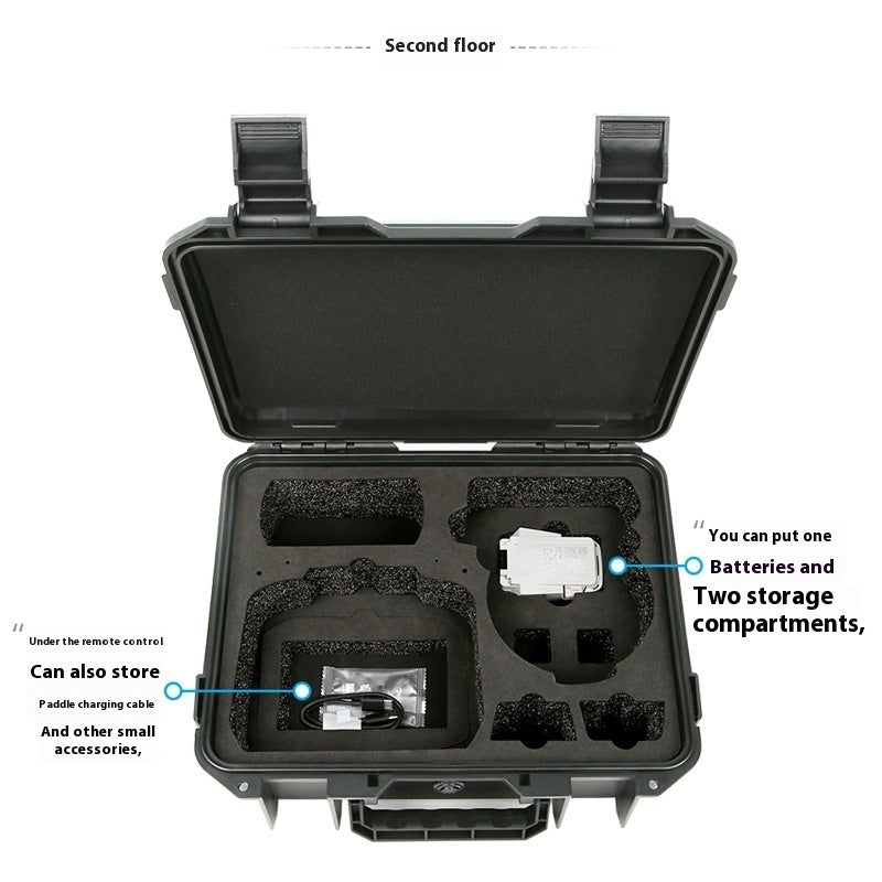 A waterproof portable waist bag by Aiqi, explosion-proof box for safe storage, compact and durable for secure transport.