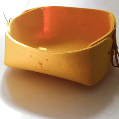 Mini storage basket by RenFan, small desktop jewelry and sundries organizer for home use, made of durable material.