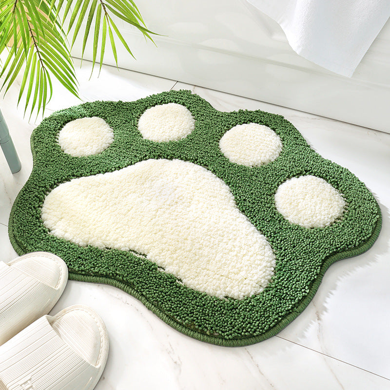 RenFan anti-slip bathroom mat with cute design, soft foot cushion, waterproof surface, ideal for bathroom safety and comfort.