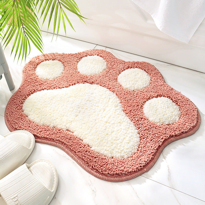 RenFan anti-slip bathroom mat with cute design, soft foot cushion, ideal for bathroom safety and comfort.