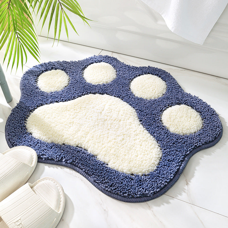 RenFan anti-slip bathroom mat with cute design, soft bathroom door foot carpet for safety and comfort in the shower or bathroom.