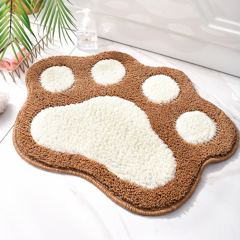 RenFan anti-slip bathroom mat with cute design, soft bathroom carpet and foot mat for safety and comfort in the bathroom.