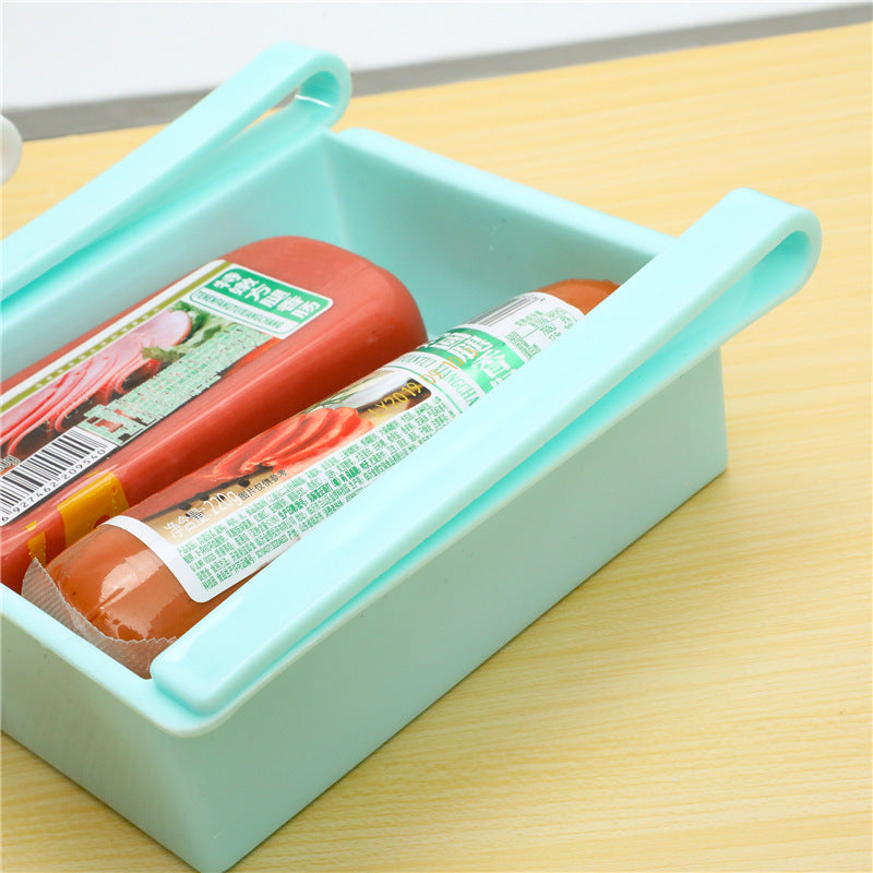 RenFan household storage rack with classification storage boxes, organized and stackable for home organization.