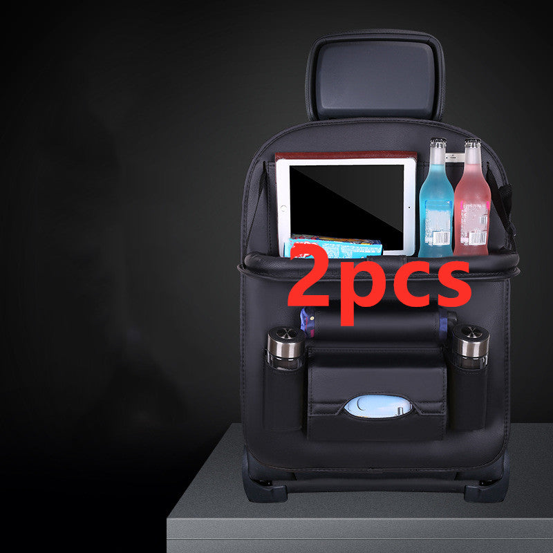 RenFan car seat back storage bag hanging organizer, lightweight and durable for storing items in vehicle backseat.