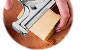 Aiqi aluminum butter and cheese scraper for kitchen use, with a flat edge for spreading and scraping butter or cheese efficiently.