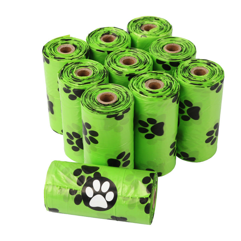Dog poop bag from Jingqian, pet waste disposal bag, biodegradable pet supplies, suitable for dog walking and cleanup.