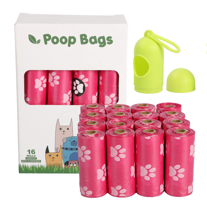 Jingqian dog poop bag for pet waste disposal, lightweight and durable pet supplies for clean outdoor walks.