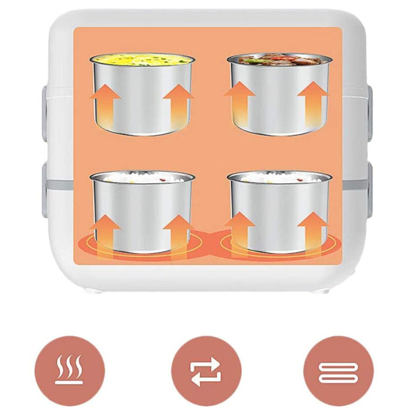 RenFan electric lunch box with heat preservation, portable kitchen appliance for heating and keeping food warm.