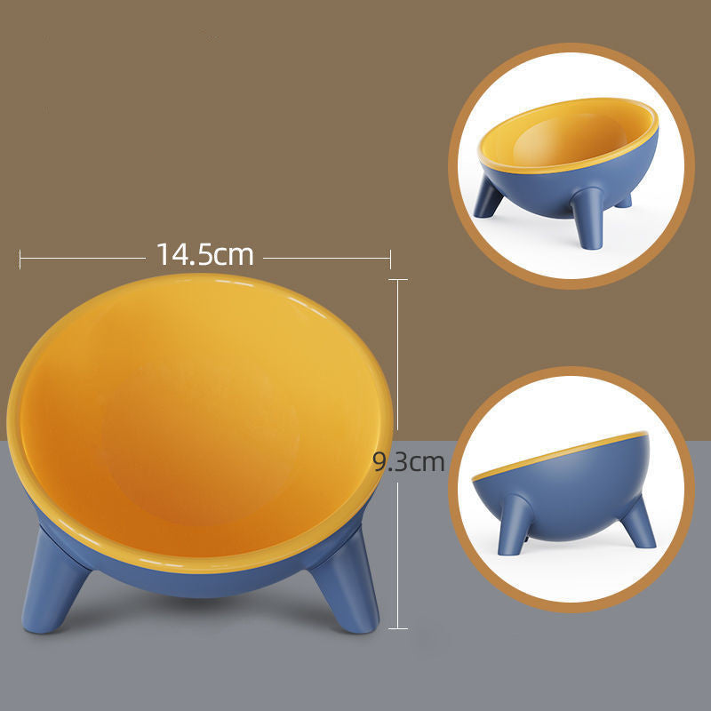 RenFan pet feeding bowl with stand for cats, dogs, rabbits; Nordic color design, durable pet food and water bowls.