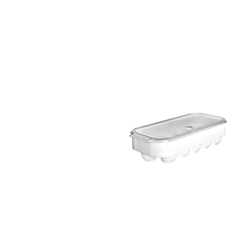 RenFan refrigerator storage box for kitchen eggs, compact 家用收纳箱 for organizing eggs in your refrigerator.