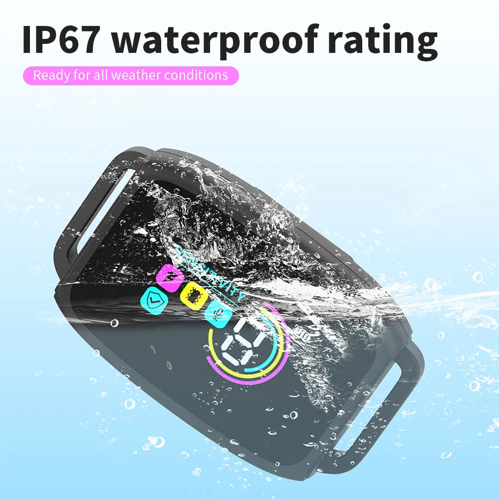 Rechargeable Jingqian anti-barking dog collar with HD digital display, waterproof design, and electronic bark stopper for pets.