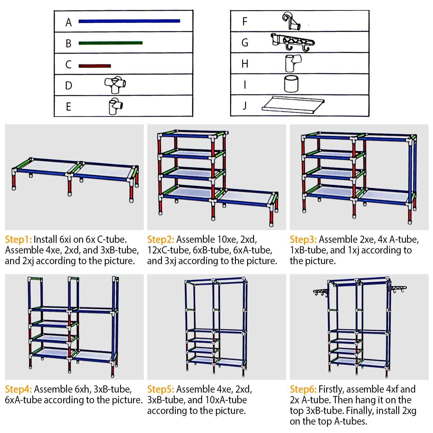 1Pc Metal Garment Rack Shoe Clothing Organizer Shelves Freestanding Multifunctional Clothes Wardrobe