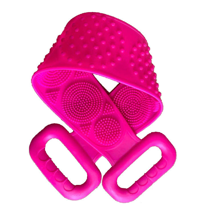 RenFan silicone bath towel in vibrant color, soft and flexible material for drying and bathing in the bathroom.