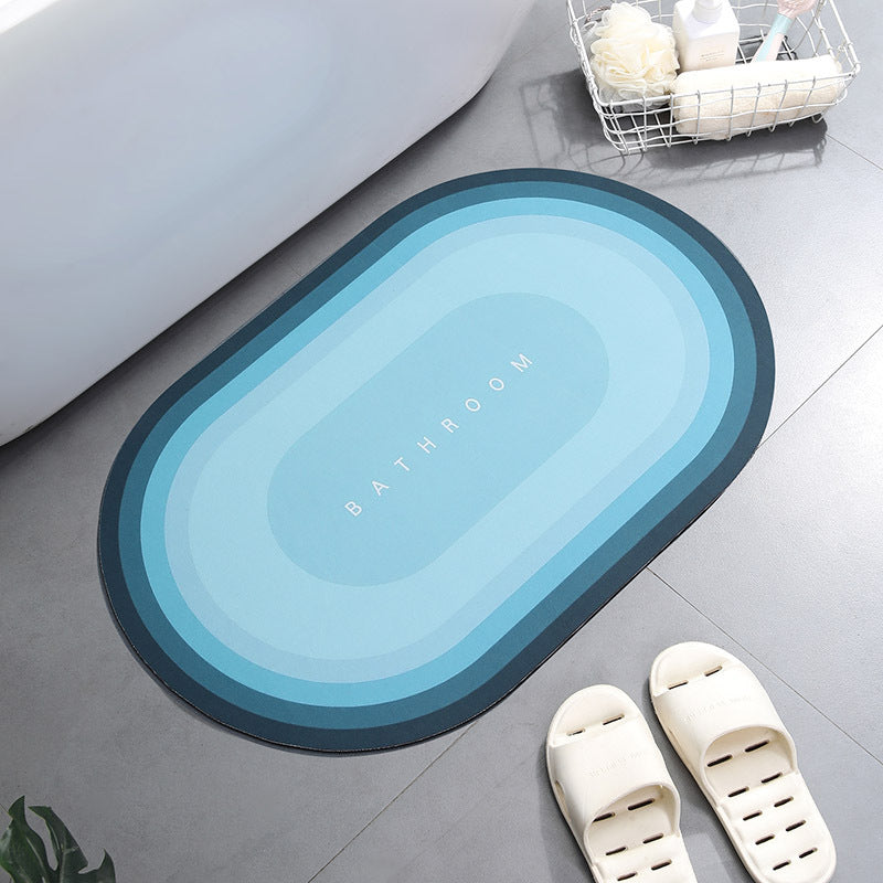 RenFan super absorbent shower bath mat with plush surface, designed for bathroom safety and comfort.