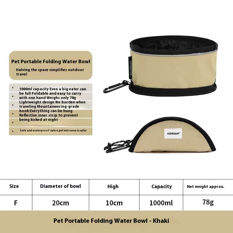 Foldable Pet Travel Bowl
