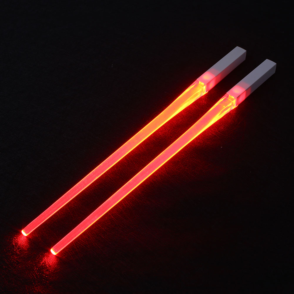 RenFan glowing chopsticks, kitchen supplies with luminous tips, designed for convenient and stylish dining experiences.