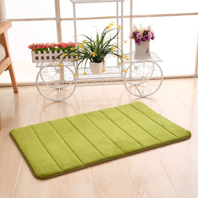 RenFan memory cotton bath mat with soft, absorbent surface and non-slip backing for bathroom comfort and safety.