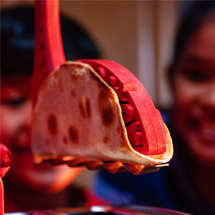 RenFan Taco Toaster and Tortilla Maker for kitchen, showing a compact taco shell baking gadget with metal and plastic parts.