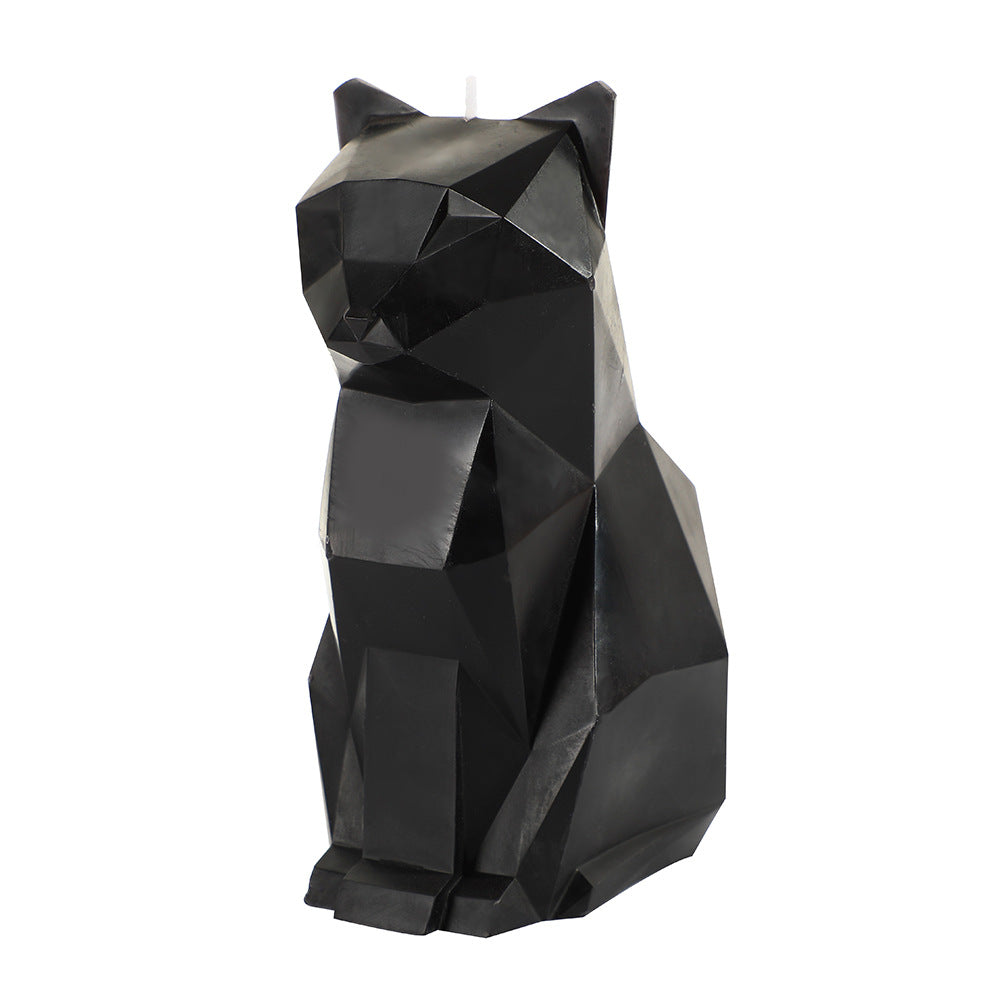 Egypt Mysterious Black Cat aromatherapy candle by RenFan, featuring a creative animal-shaped design for home decor.