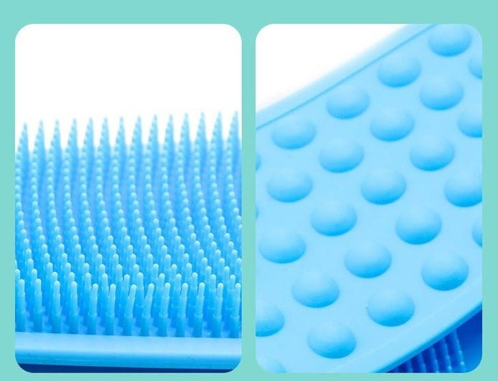 RenFan silicone bath towel, soft and flexible bath accessory for drying and cleansing in the bathroom.