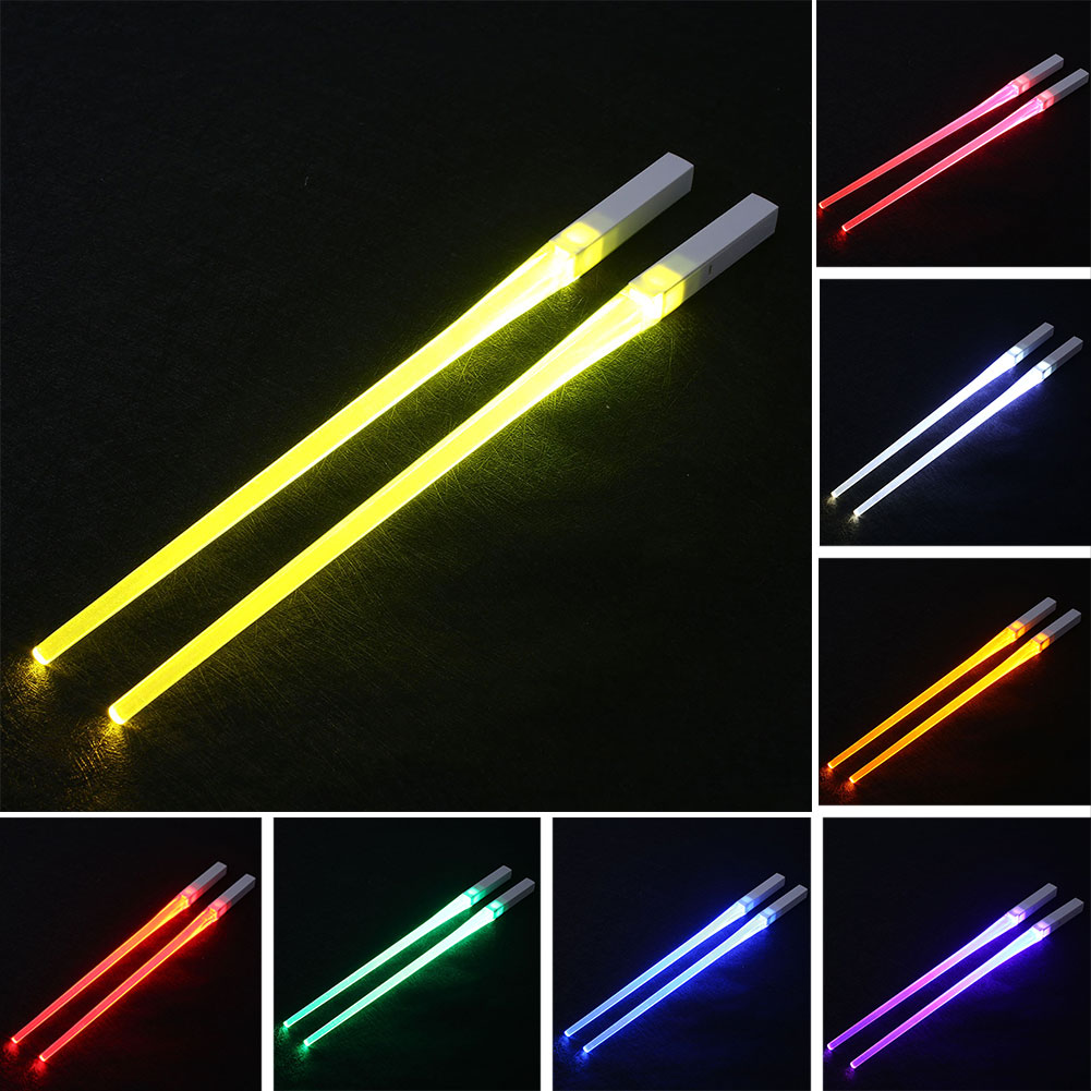 RenFan glowing chopsticks used as kitchen supplies, featuring a luminous design suitable for cooking and dining.