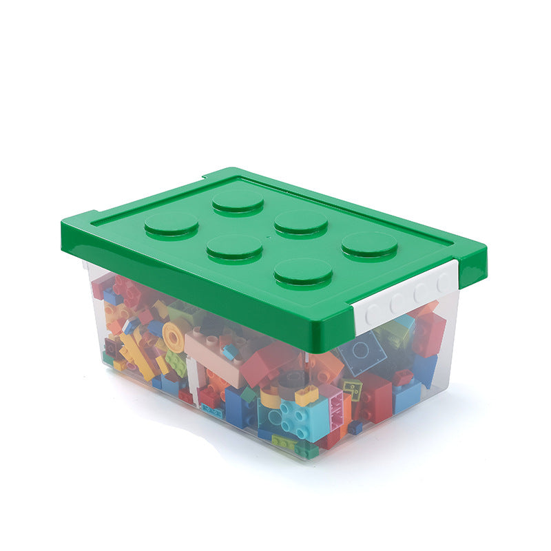 Aiqi home storage box in neutral color, featuring a durable plastic container with a secure lid for organizing household items.