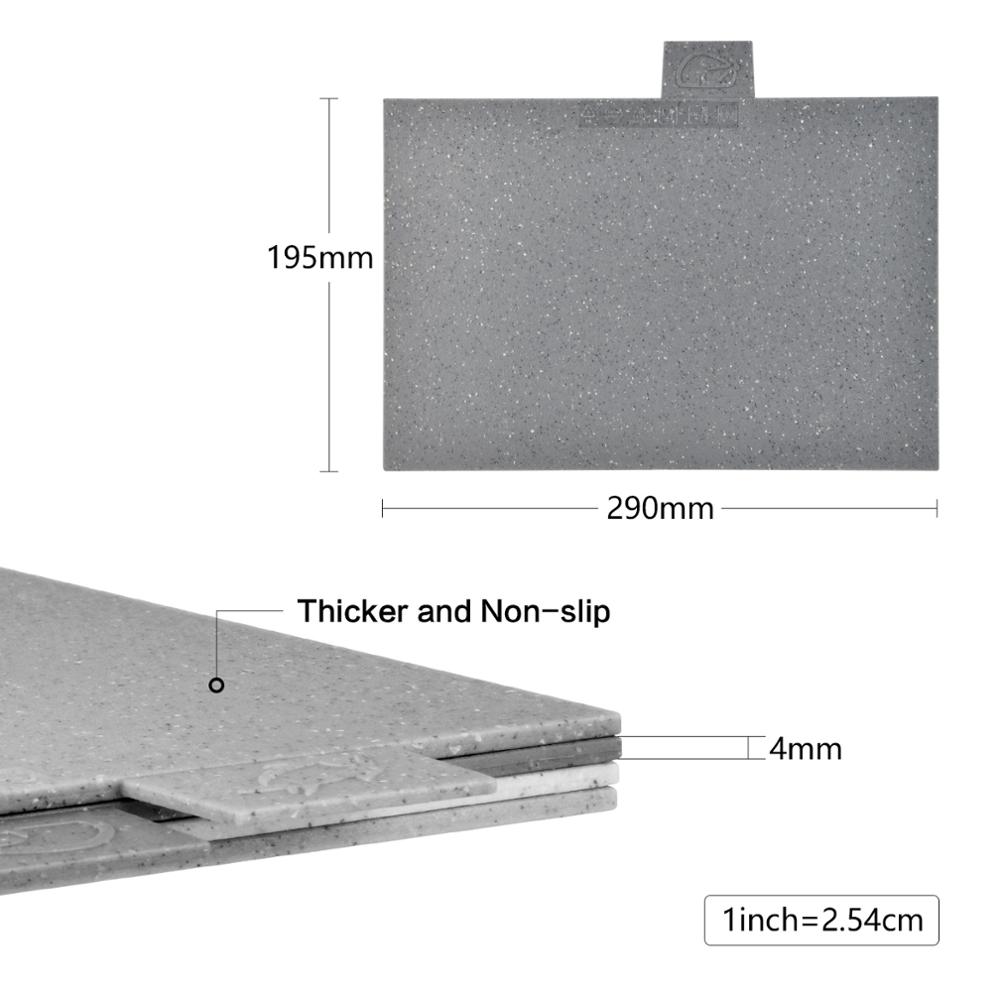 RenFan multifunctional kitchen cutting board with knife groove and juice groove, ideal for food preparation and chopping tasks.