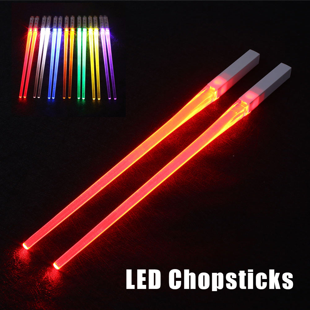RenFan glowing kitchen chopsticks made of durable material, with a sleek design and luminous tips for easy handling.