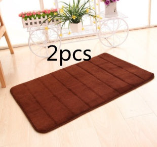 RenFan Memory Cotton Bathroom Carpet with soft, plush texture, ideal for浴室用品 to provide comfort and absorbency.