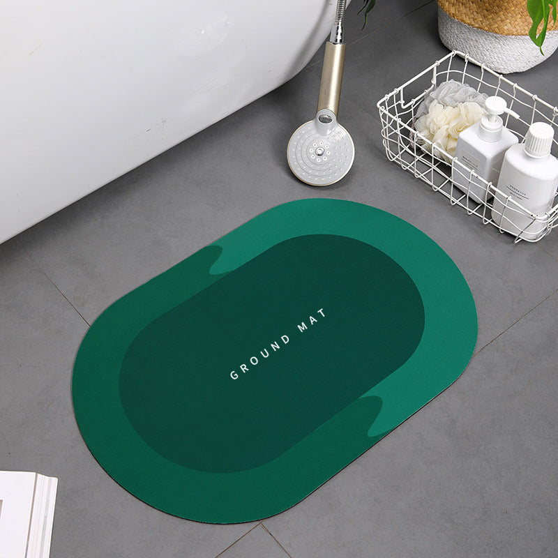 RenFan super absorbent shower bath mat with textured surface, designed for bathroom safety and comfort.
