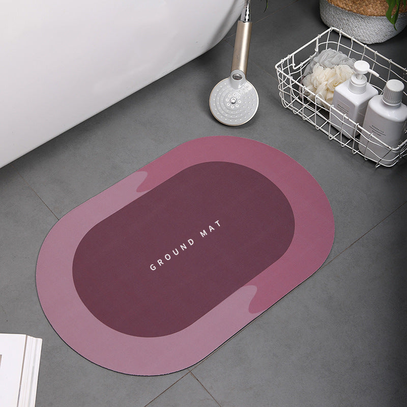 RenFan super absorbent bathroom shower bath mat with textured surface, designed for safety and comfort in home bathrooms.