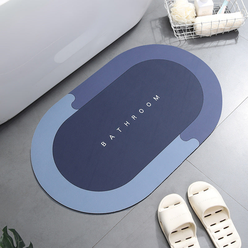 RenFan super absorbent bathroom shower bath mat with textured surface and non-slip backing for safety and comfort.