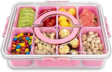 Divided Serving Tray with Lid