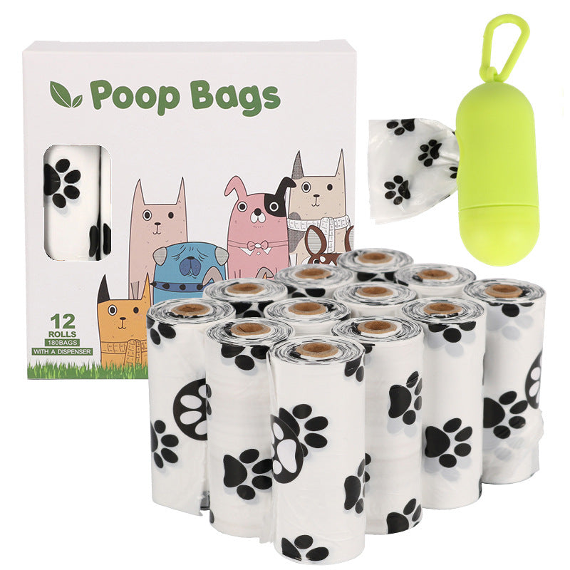 Jingqian dog poop bags for pet waste cleanup, durable and convenient pet supplies for responsible pet ownership.