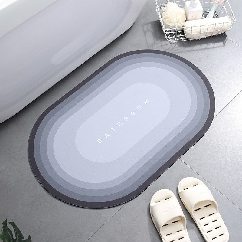 RenFan super absorbent bathroom shower bath mat with plush surface and non-slip backing for safety and comfort.