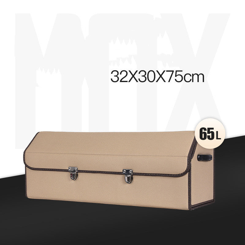 Foldable RenFan trunk storage box for cars, a customizable 车载储物 solution with compartments for organized car trunk storage.