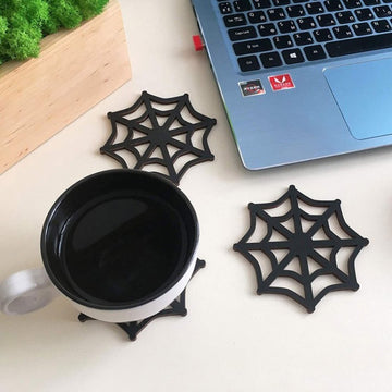 Halloween Spider Web Coaster Set of 6