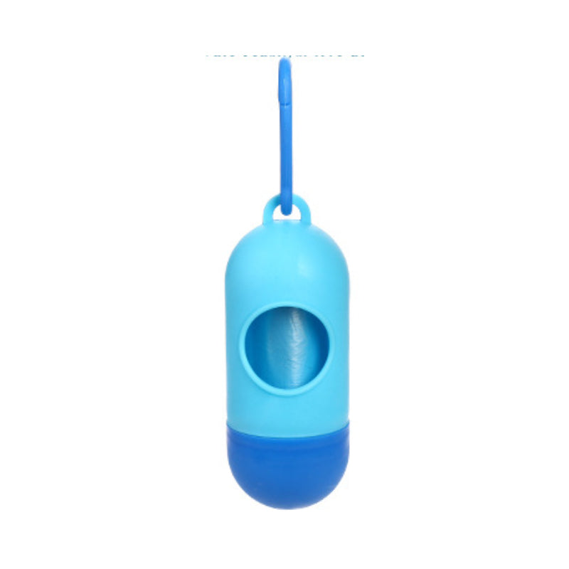 Aiqi pet trash bag for dog waste cleanup, showing biodegradable poop bags with drawstring closure for waste disposal.