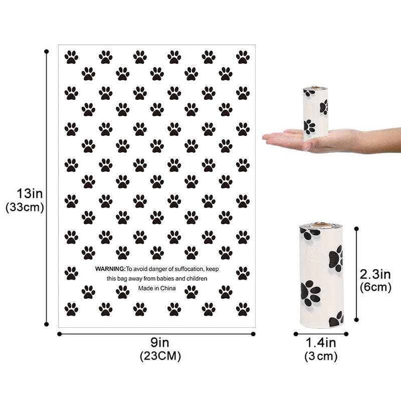 Jingqian pet supplies dog poop bag with easy-tear design, suitable for cleaning up pet waste during walks.