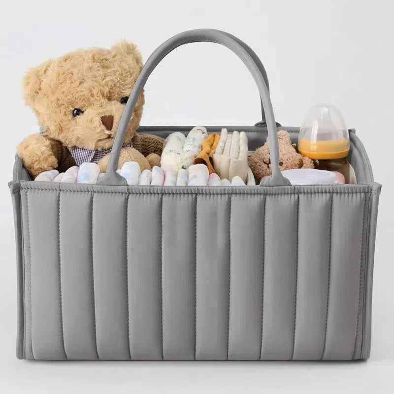 Baby Diaper Caddy Organizer, Stylish Storage Basket For Newborn Essentials And Diaper Station, Gift For Baby Shower And Registry Must-Have