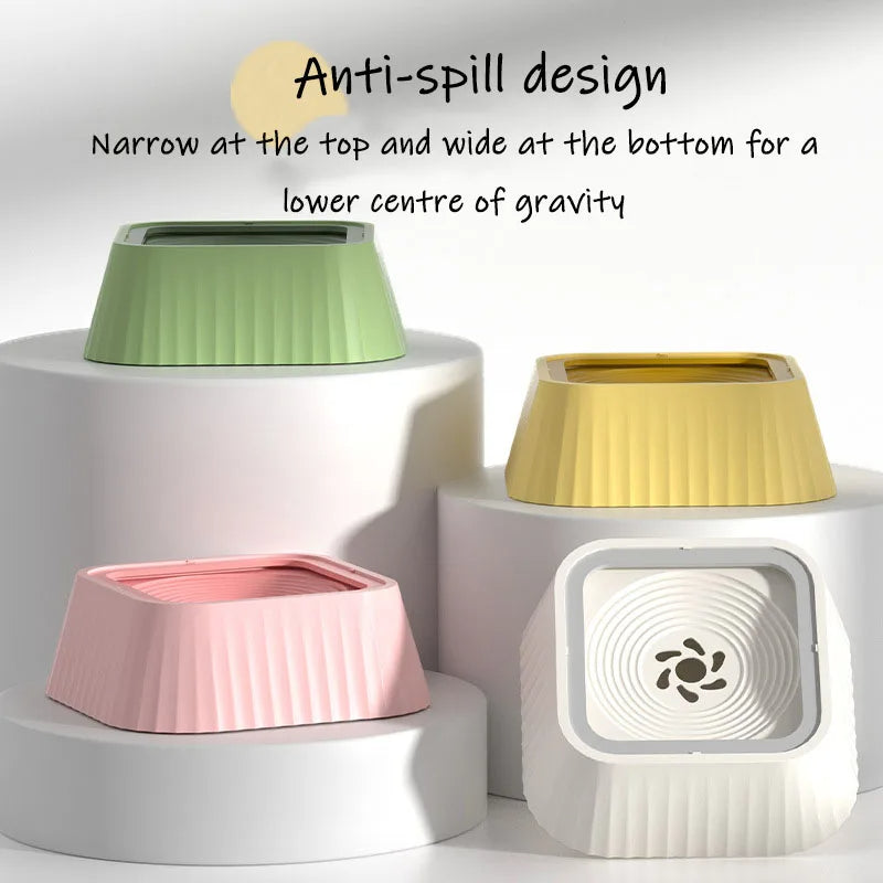 Splash-Resistant Floating Pet Water Bowl