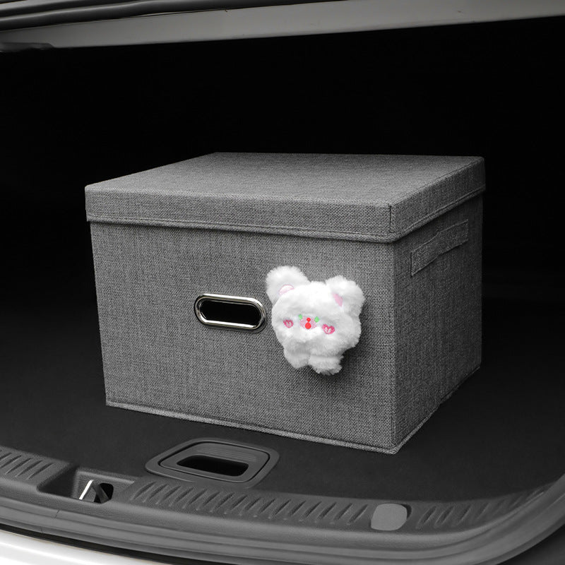 Aiqi car multi-purpose storage box with compartments for organized vehicle storage, shown in a clean, practical design.