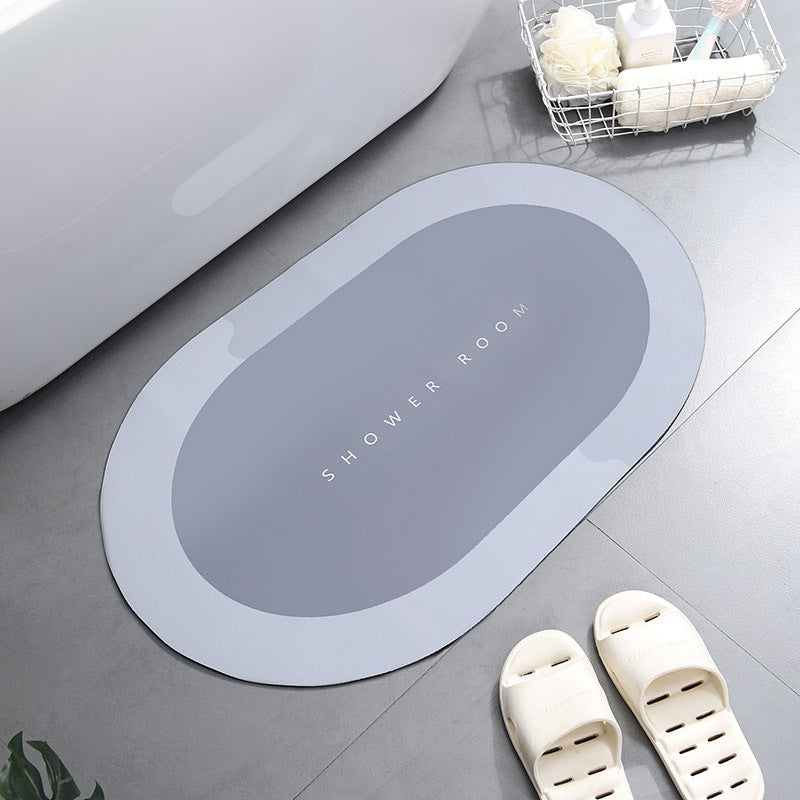 RenFan super absorbent bathroom shower bath mat with non-slip surface, soft fabric, and quick-drying design.